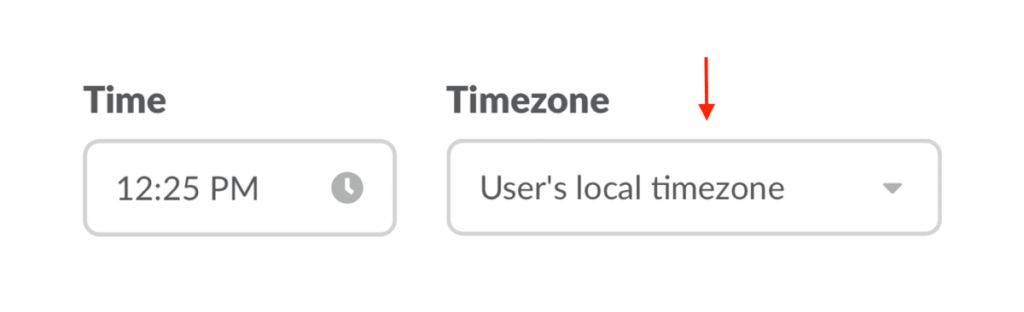 Choose 'User's local timezone'.