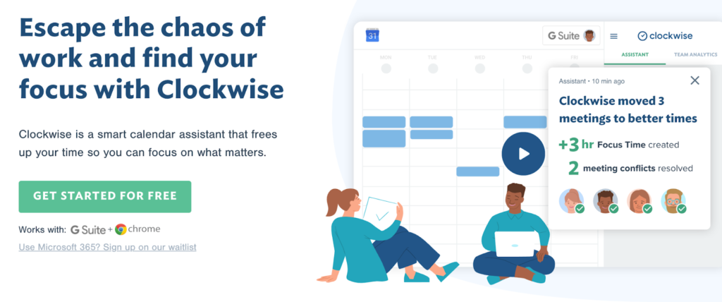 A preview of Clockwise: Escape the chaos of work and find your focus with Clockwise