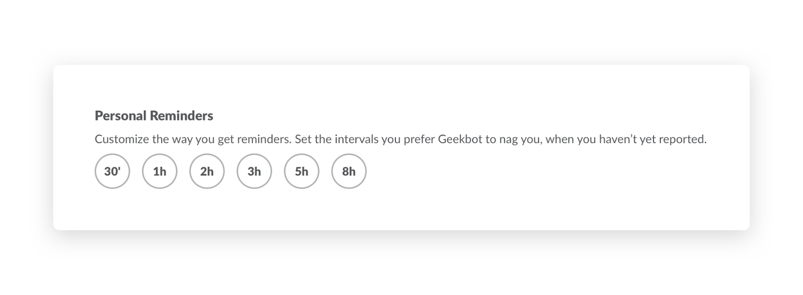 Personal Reminders: Customize the way you get reminders in Geekbot
