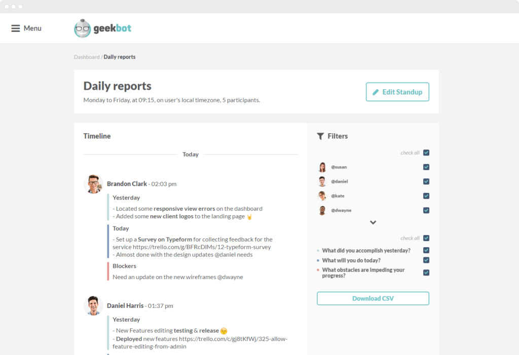 geekbot-daily-reports